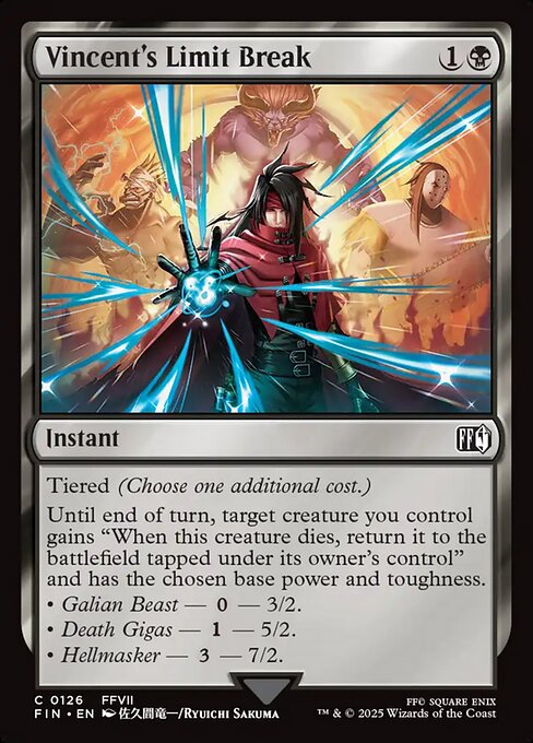 Vincent's Limit Break - Final Fantasy FIN - NM - 0126 C (Foil)
