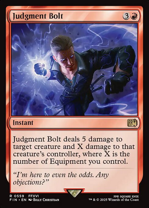 Judgment Bolt - Final Fantasy FIN - NM - 0559 R