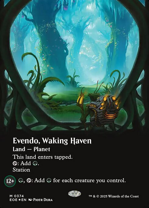 Evendo, Waking Haven - Edge of Eternities EOE - NM - 0374 M (Showcase Foil)