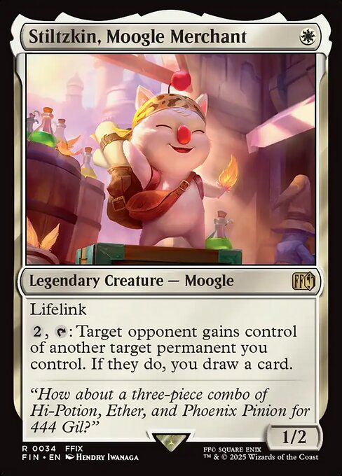 Stiltzkin, Moogle Merchant - Final Fantasy FIN - NM - 0034 R