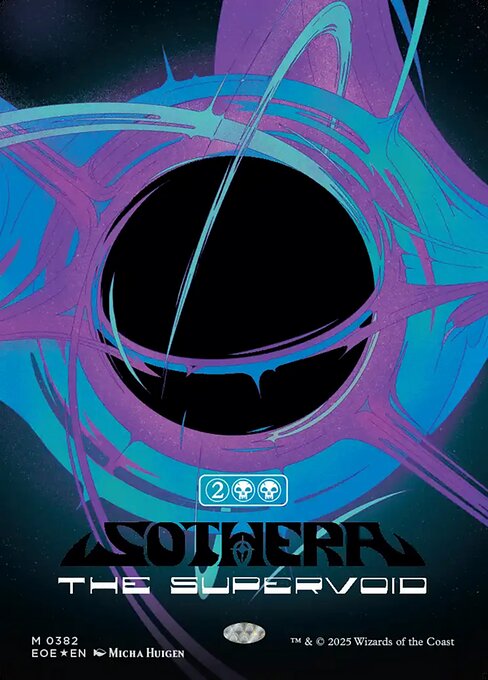 Sothera, the Supervoid - Edge of Eternities EOE - NM - 0382 M (Borderless Foil)