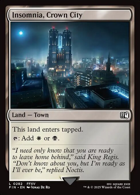 Insomnia, Crown City - Final Fantasy FIN - NM - 0282 C (Foil)
