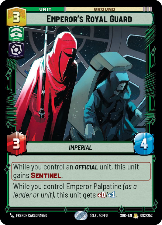 Emperor's Royal Guard - R 82/252 - Spark of Rebellion SOR - Star Wars Unlimited (Foil)