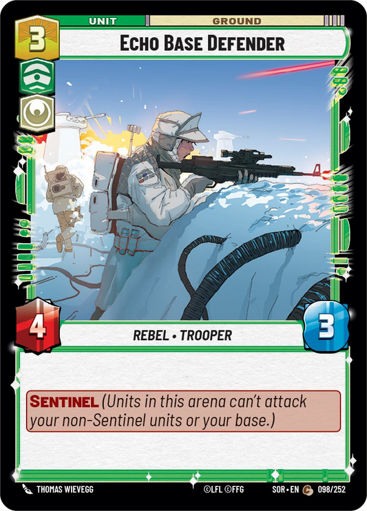 Echo Base Defender - C 98/252 - Spark of Rebellion SOR - Star Wars Unlimited (Foil)