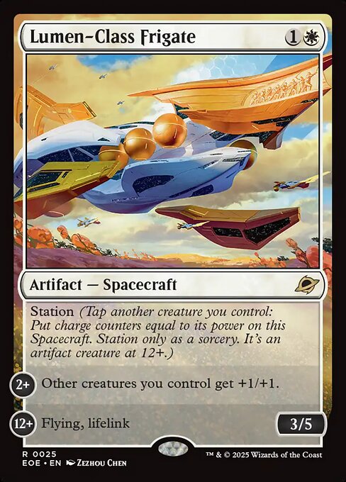 Lumen-Class Frigate - Edge of Eternities EOE - NM - 0025 R (Full Art Foil)