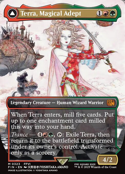 Terra, Magical Adept // Esper Terra - Final Fantasy FIN - NM - 0323 M (Borderless)