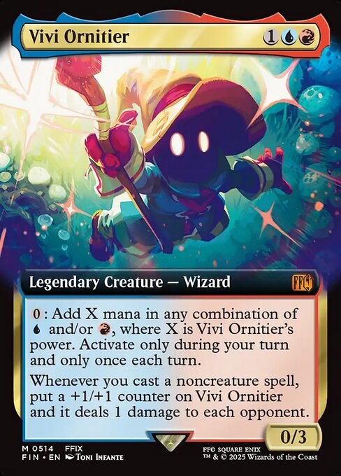Vivi Ornitier - Final Fantasy FIN - NM - 0514 M (Extended Foil)