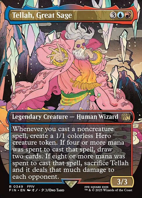 Tellah, Great Sage - Final Fantasy FIN - NM - 0349 R (Borderless)