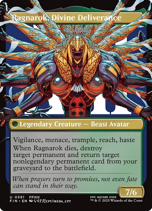 Ragnarok, Divine Deliverance - Final Fantasy FIN - NM - 381b U (Borderless)