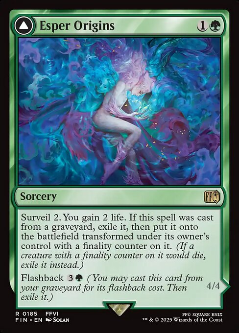 Esper Origins // Summon: Esper Maduin - Final Fantasy FIN - NM - 0185 R (Foil)