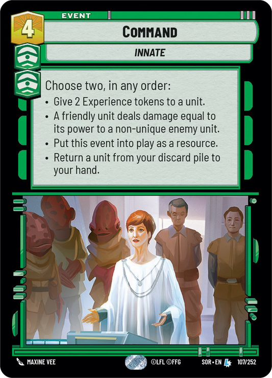 Command - L 107/252 - Spark of Rebellion SOR - Star Wars Unlimited (Foil)