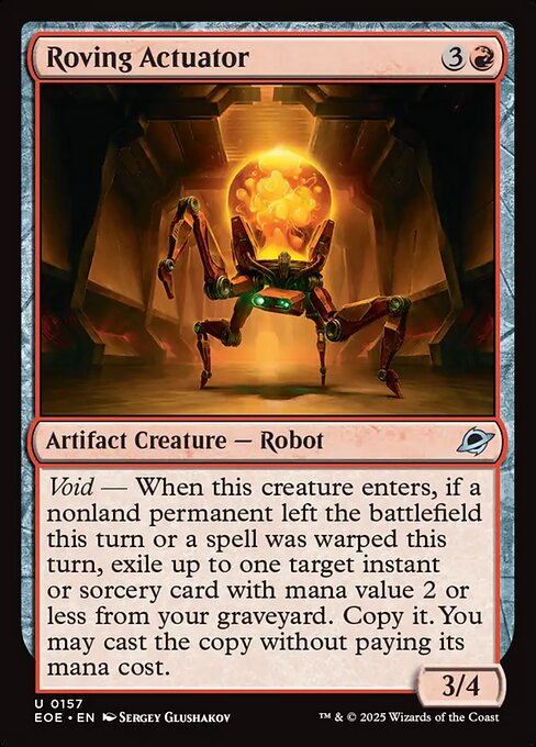 Roving Actuator - Edge of Eternities EOE - NM - 0157 U (Foil)
