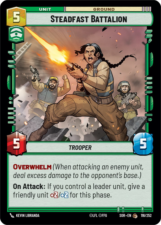 Steadfast Battalion - C 116/252 - Spark of Rebellion SOR - Star Wars Unlimited (Foil)