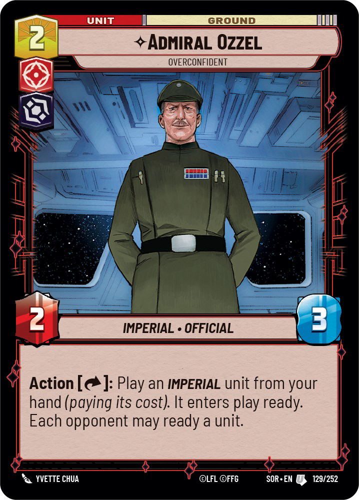 Admiral Ozzel U 129/252 - Spark of Rebellion SOR - Star Wars Unlimited (Foil)