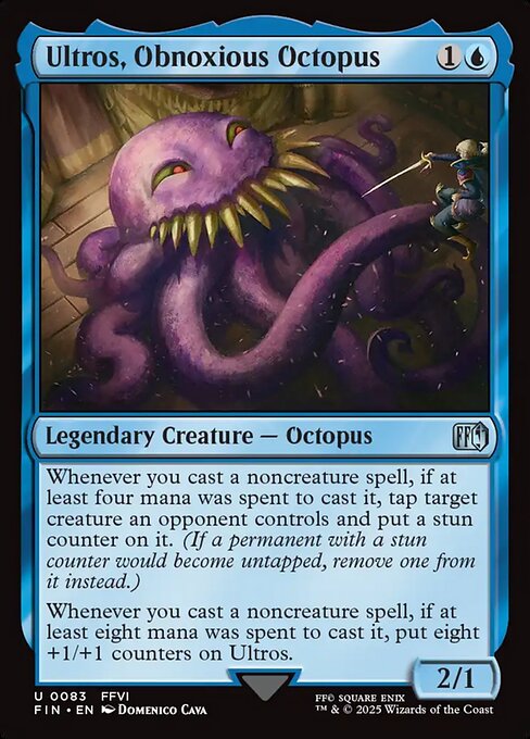 Ultros, Obnoxious Octopus - Final Fantasy FIN - NM - 0083 U