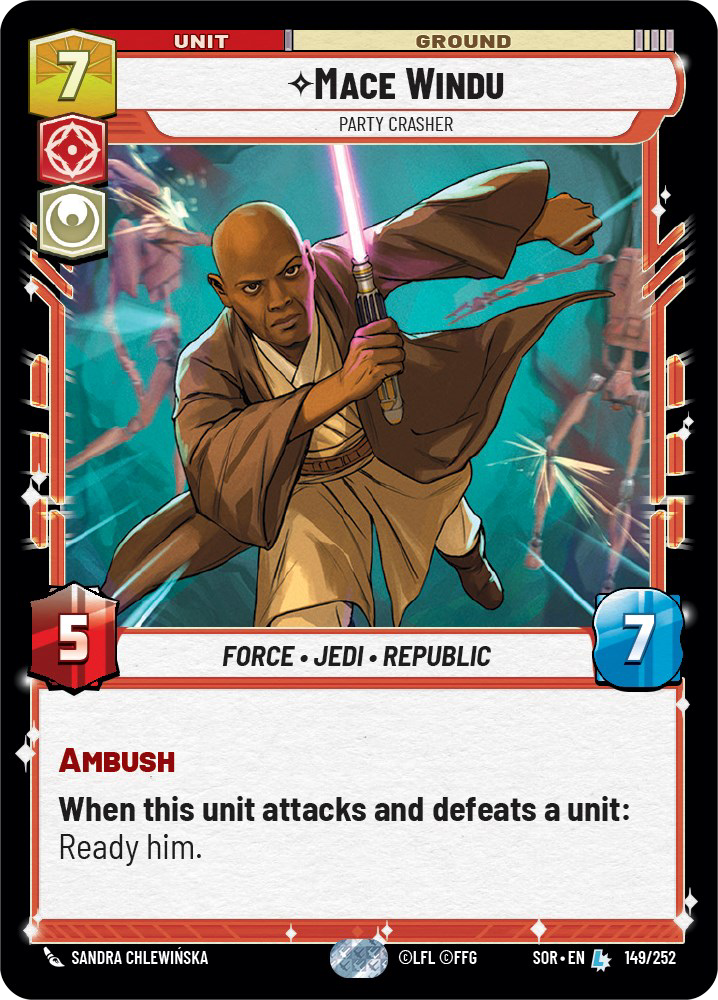 Mace Windu - L 149/252 - Spark of Rebellion SOR - Star Wars Unlimited