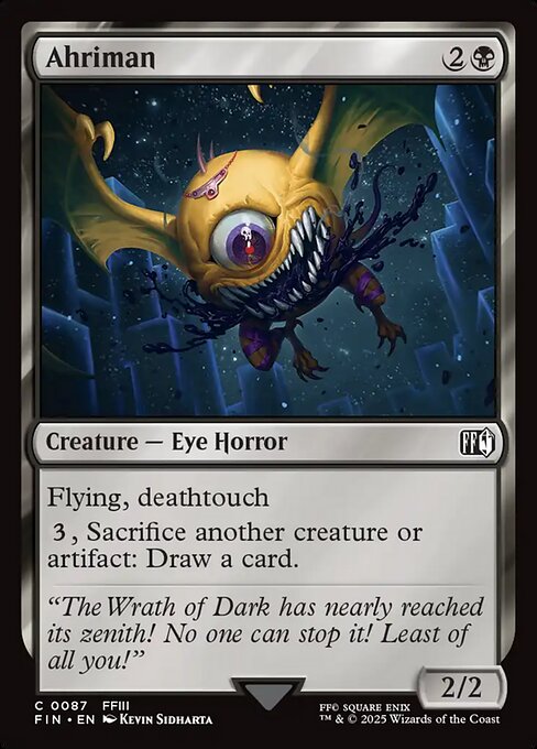 Ahriman - Final Fantasy FIN - NM - 0087 C (Foil)