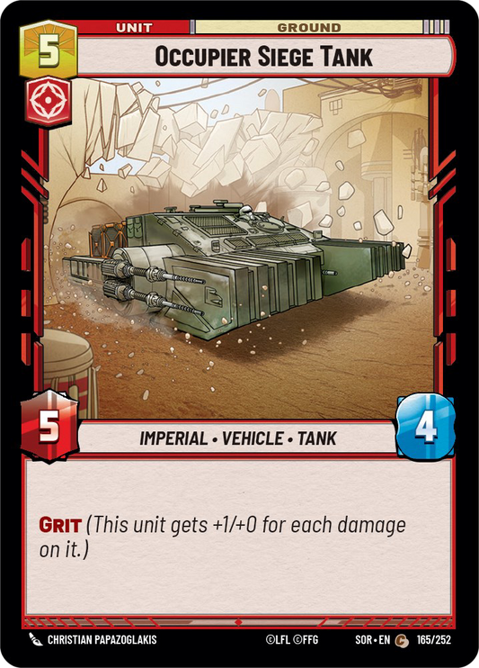 Occupier Siege Tank - C 165/252 - Spark of Rebellion SOR - Star Wars Unlimited (Foil)