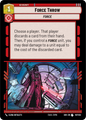 Force Throw - U 167/252 - Spark of Rebellion SOR - Star Wars Unlimited