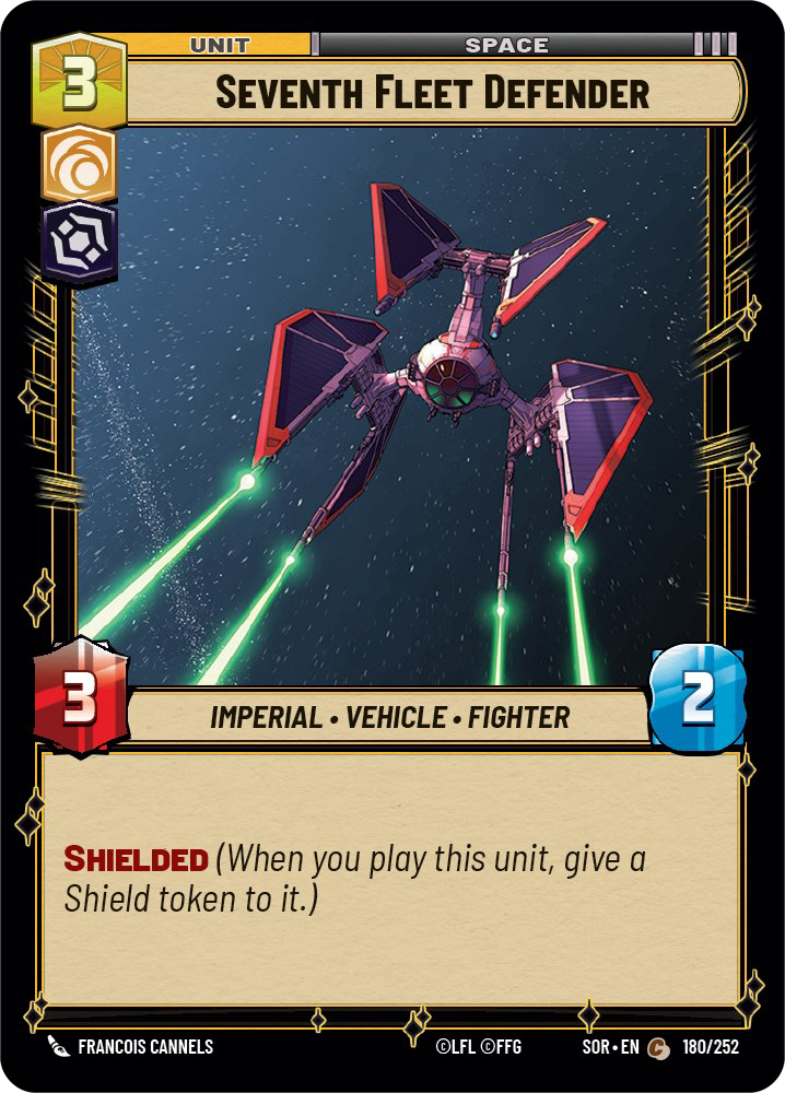 Seventh Fleet Defender - C 180/252 - Spark of Rebellion SOR - Star Wars Unlimited