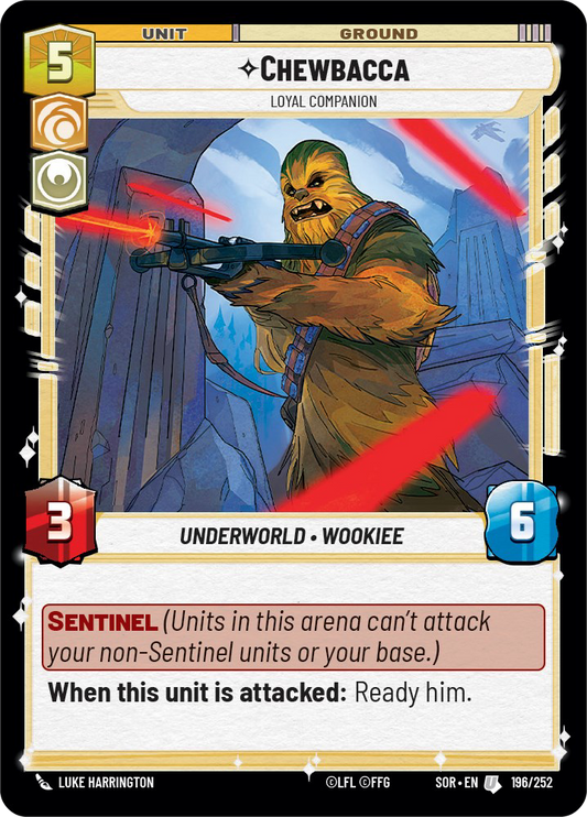 Chewbacca - U 196/252 - Spark of Rebellion SOR - Star Wars Unlimited