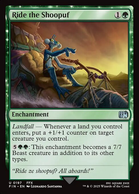 Ride the Shoopuf - Final Fantasy FIN - NM - 0197 U (Foil)