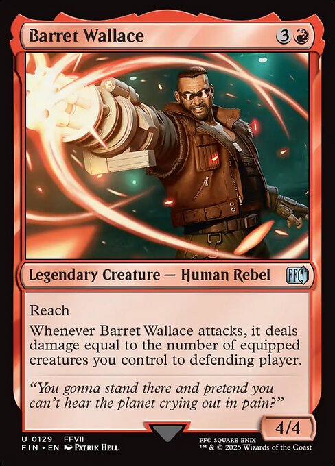 Barret Wallace - Final Fantasy FIN - NM - 0129 U (Foil)