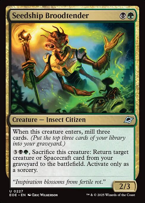 Seedship Broodtender - Edge of Eternities EOE - NM - 0227 U (Foil)