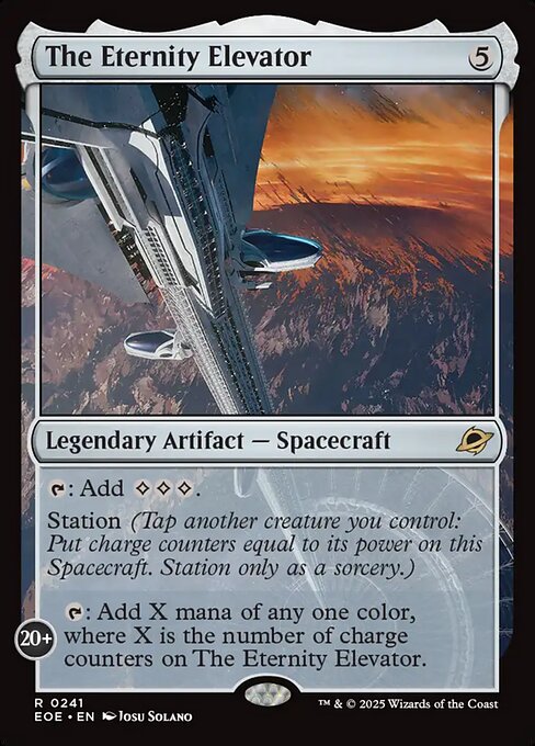 The Eternity Elevator - Edge of Eternities EOE - NM - 0241 R (Full Art Foil)