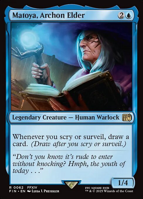 Matoya, Archon Elder - Final Fantasy FIN - NM - 0062 R (Foil)