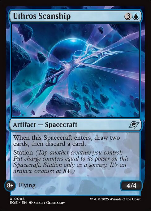 Uthros Scanship - Edge of Eternities EOE - NM - 0085 U (Full Art)
