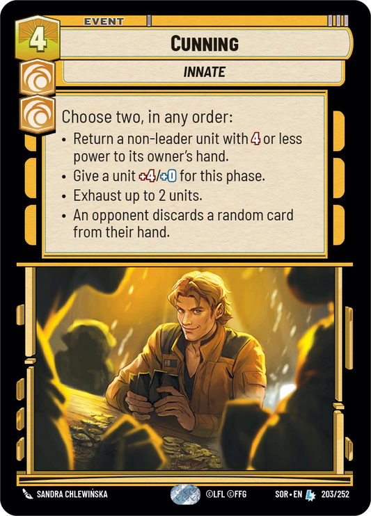 Cunning - L 203/252 - Spark of Rebellion SOR - Star Wars Unlimited