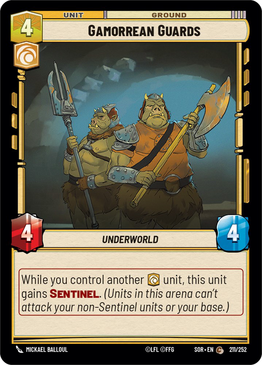 Gamorrean Guards - C 211/252 - Spark of Rebellion SOR - Star Wars Unlimited (Foil)