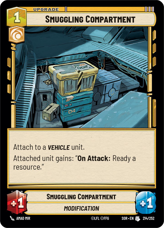 Smuggling Compartment - U 214/252 - Spark of Rebellion SOR - Star Wars Unlimited (Foil)