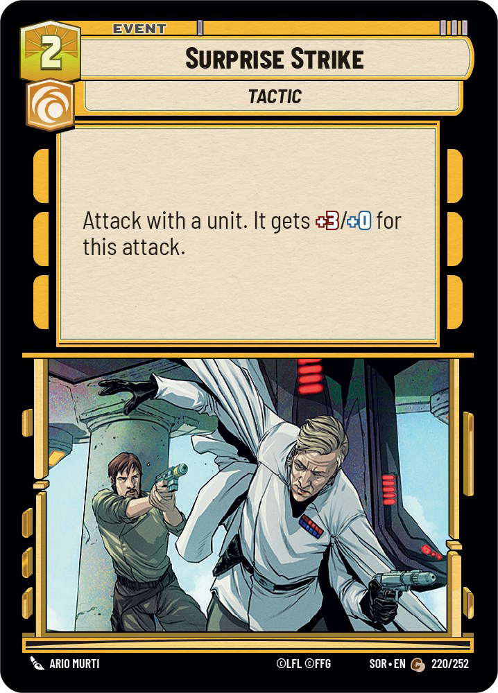 Surprise Strike - C 220/252 - Spark of Rebellion SOR - Star Wars Unlimited