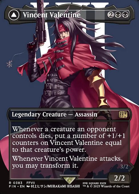 Vincent Valentine // Galian Beast - Final Fantasy FIN - NM - 0383 R (Borderless Foil)