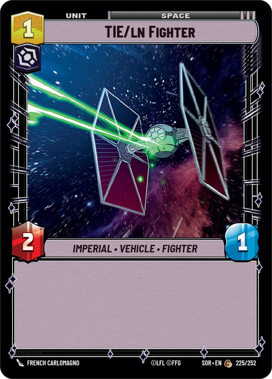 TIE/In Fighter - C 225/252 - Spark of Rebellion SOR - Star Wars Unlimited