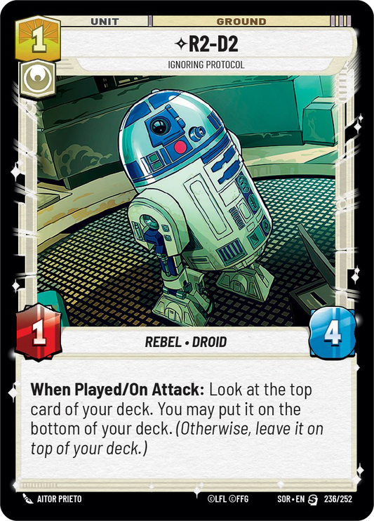 R2-D2 - S 236/252 - Spark of Rebellion SOR - Star Wars Unlimited