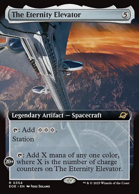 The Eternity Elevator - Edge of Eternities EOE - NM - 0354 R (Extended Foil)