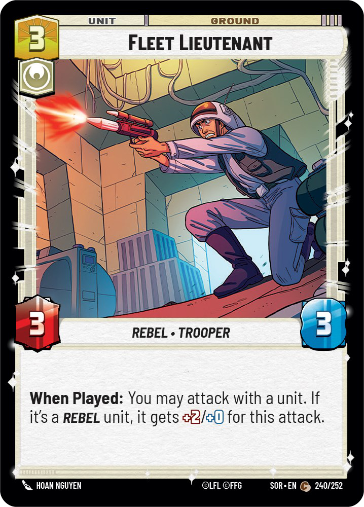 Fleet Lieutenant - C 240/252 - Spark of Rebellion SOR - Star Wars Unlimited (Foil)