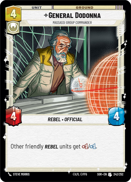 General Dodonna - U 242/252 - Spark of Rebellion SOR - Star Wars Unlimited