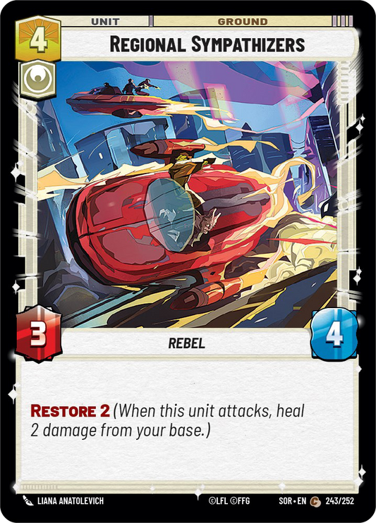 Regional Sympathizers - C 243/252 - Spark of Rebellion SOR - Star Wars Unlimited (Foil)