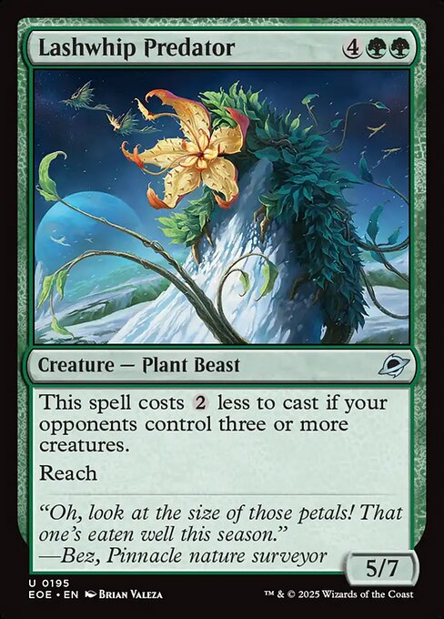 Lashwhip Predator - Edge of Eternities EOE - NM - 0195 U (Foil)