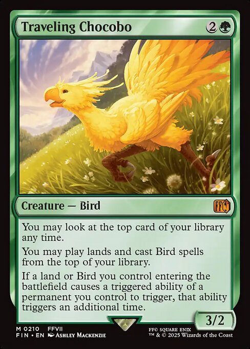 Traveling Chocobo - Final Fantasy FIN - NM - 0210 M (Foil)