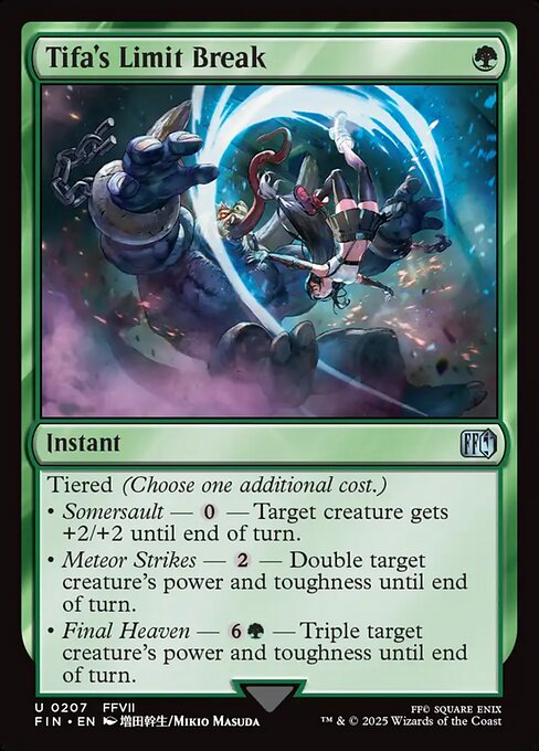 Tifa's Limit Break - Final Fantasy FIN - NM - 0207 U (Foil)