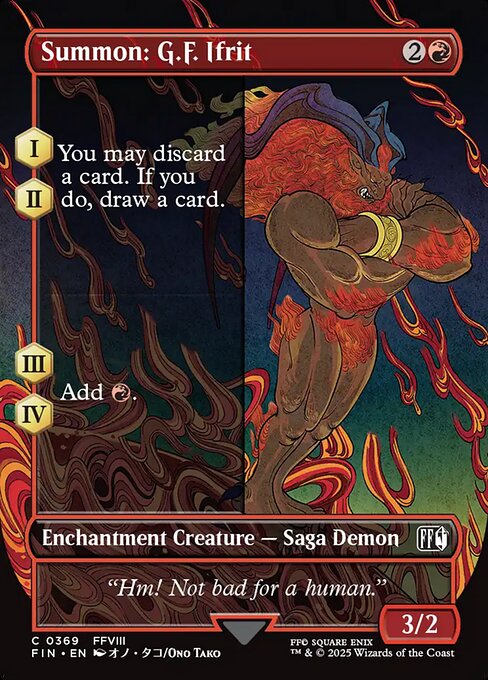 Summon: G.F. Ifrit - Final Fantasy FIN - NM - 0369 C (Borderless)