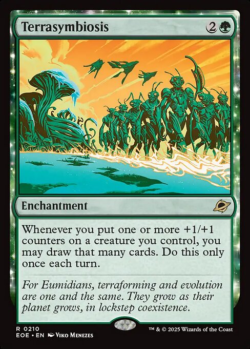 Terrasymbiosis - Edge of Eternities EOE - NM - 0210 R (Foil)
