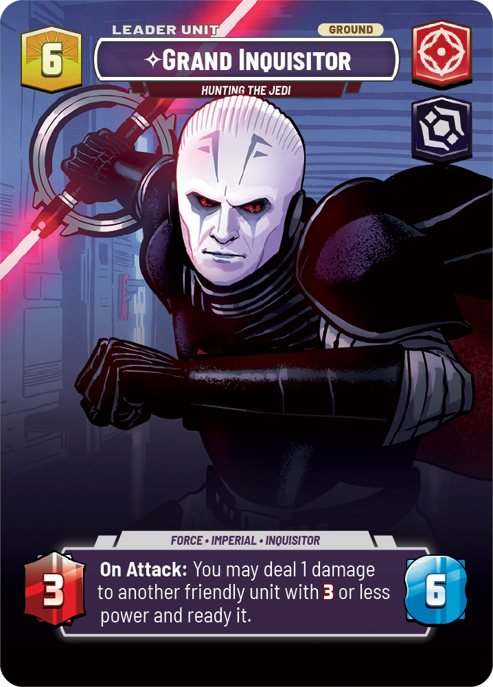 Grand Inquisitor - R 261/252 - Spark of Rebellion SOR - Star Wars Unlimited (Showcase Foil)