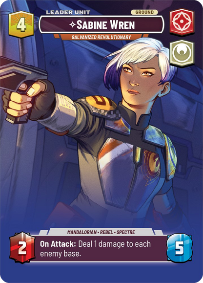 Sabine Wren - C 264/252 - Spark of Rebellion SOR - Star Wars Unlimited (Showcase Foil)