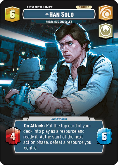 Han Solo - R 267/252 - Spark of Rebellion SOR - Star Wars Unlimited (Showcase Foil)